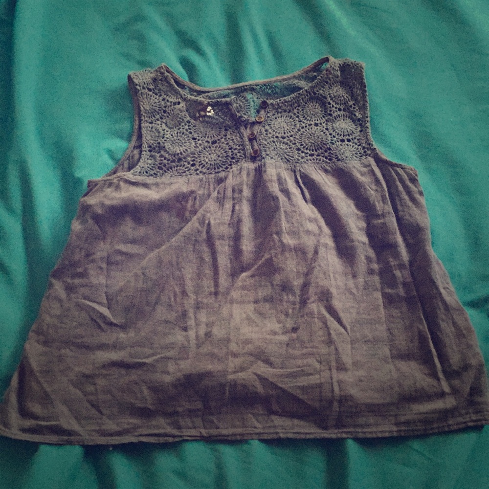 Vintage style baby doll lace top